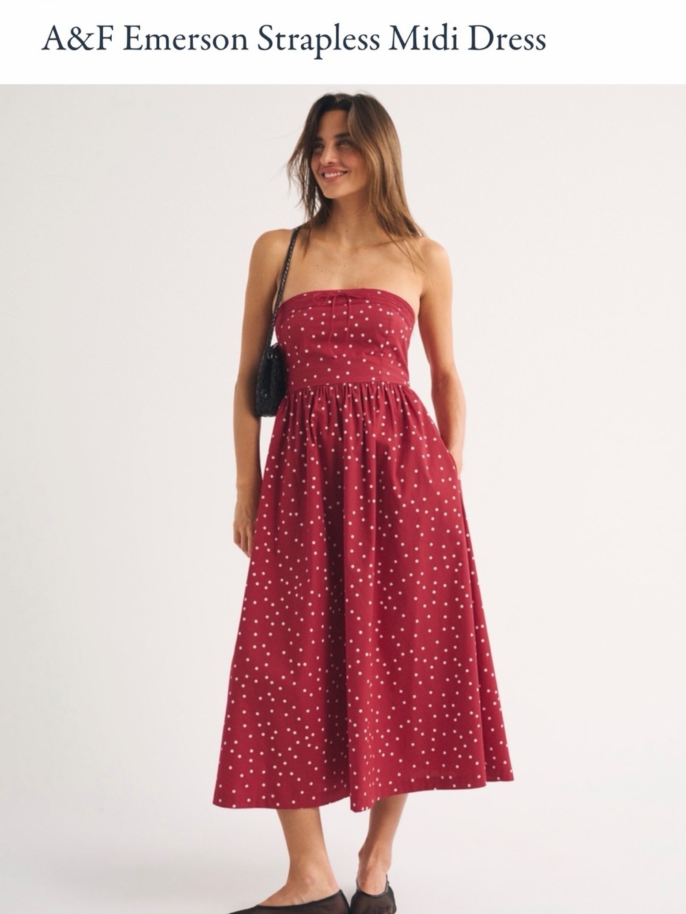 Abercrombie strapless midi dress